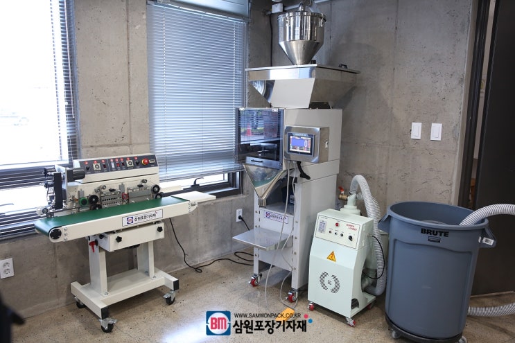  원두 계량용 자동계량기, 진공이송기, 밴드실러 설치후기(베리앙)