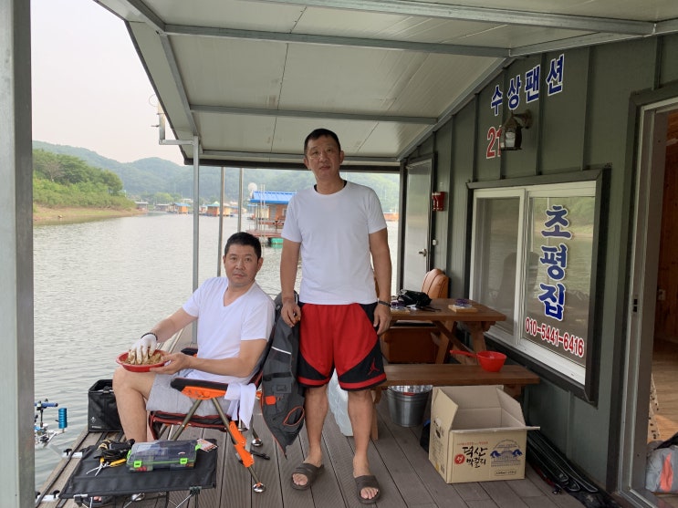  농구감독 허재님의 초평집좌대 방문기