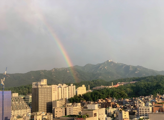  무지개가 떴어요