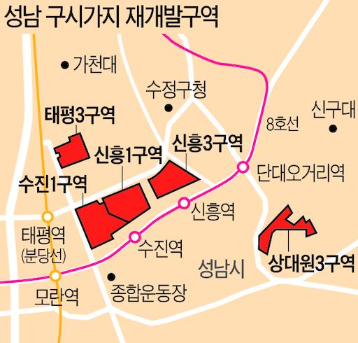  재개발임장. 수진1,신흥1 구역 <성남정비기본계획1단계>