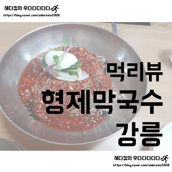 [먹리뷰]강릉맛집/형제막국수/강릉시내 막국수