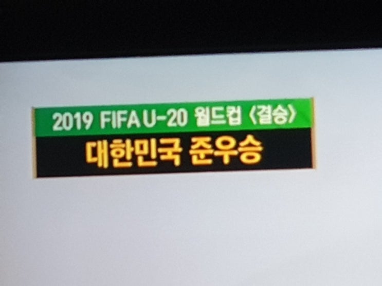 고맙고 즐겁고 행복했던 U-20 월드컵 대한민국 준우승!
