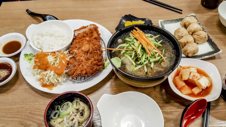 압구정 냉모밀 맛집, 하루 (Haru) 모밀국수랑 돈가스랑 유부초밥