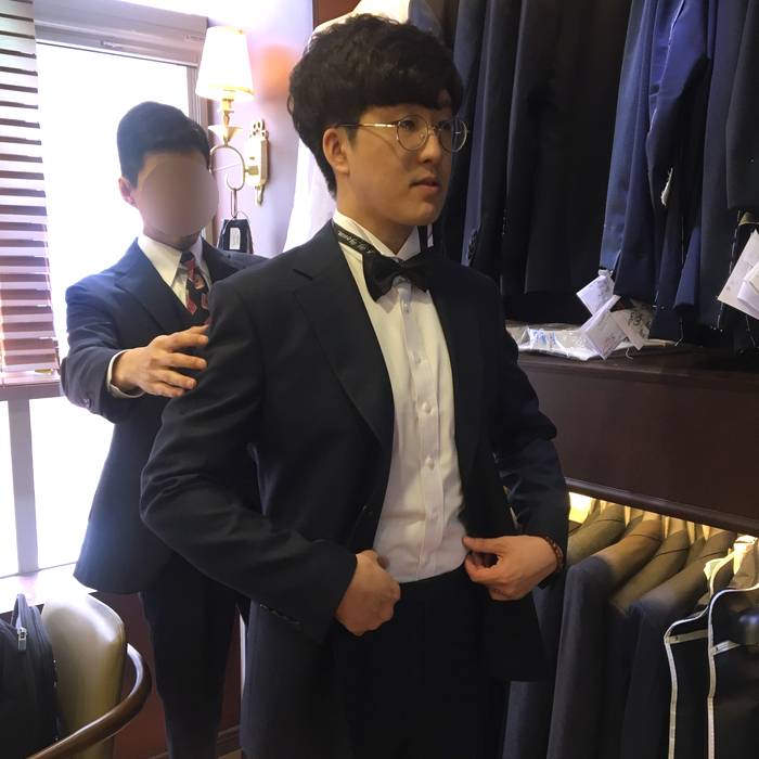  [꿀사과 신랑예복] 포튼가먼트 광명점 맞춤예복 완성! 촬영 턱시도 대여하기