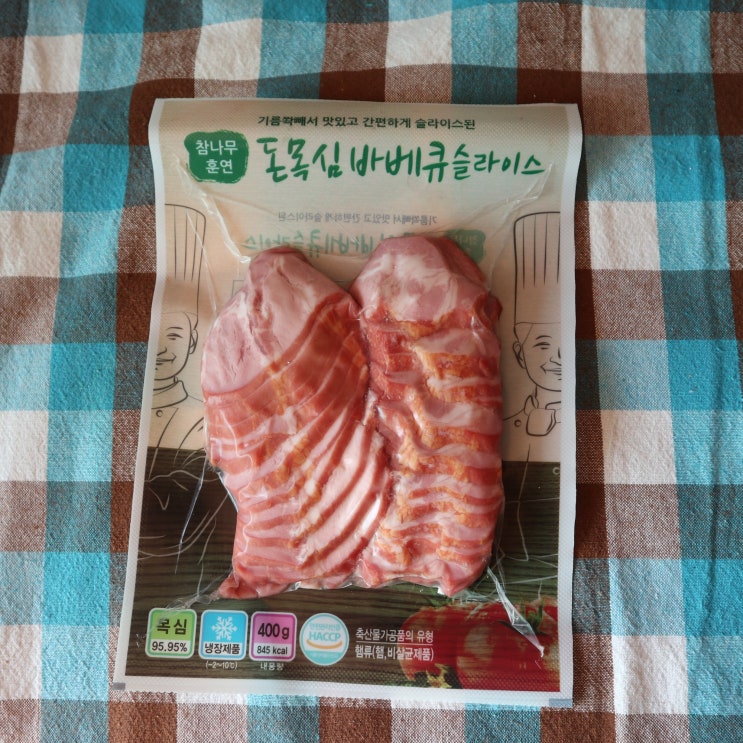  노랑오리 돈목심바베큐슬라이스 | 참나무훈연 훈제목살