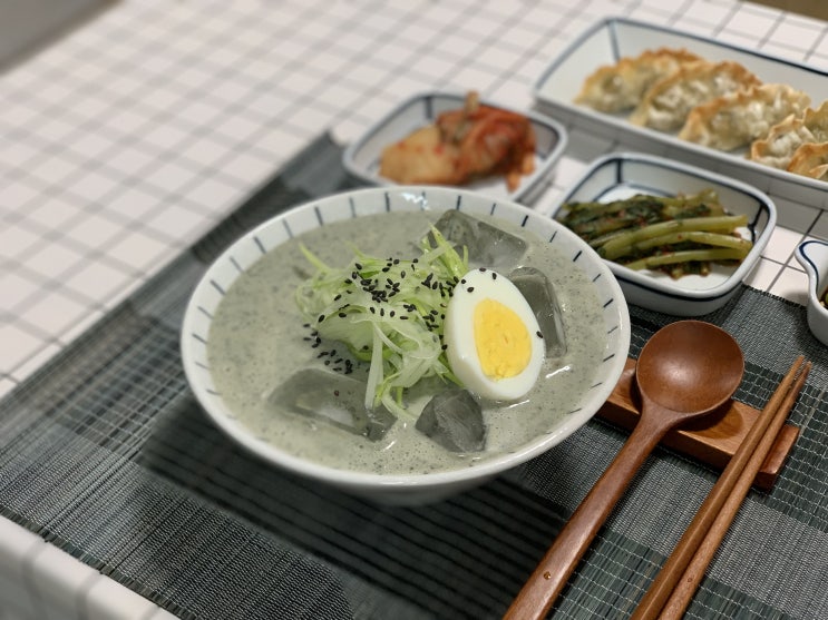  콩국수 만들기 / 서리태콩물 완성!