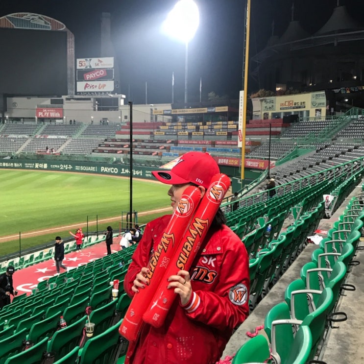  181102 인천sk행복드림구장 @ sk와이번스 vs 넥센히어로즈 플레이오프 5차전 직관 1루 응원지정석 뷰