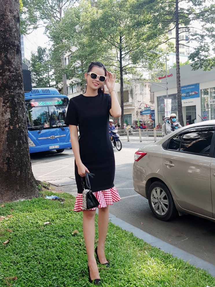  바디라인을 살려주는 롱원피스, 블랙,스판짱, 44~55반, 50만동