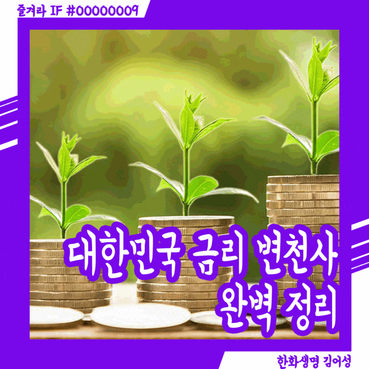  한국 은행 금리, 시대적 흐름 변천사 한 눈에!