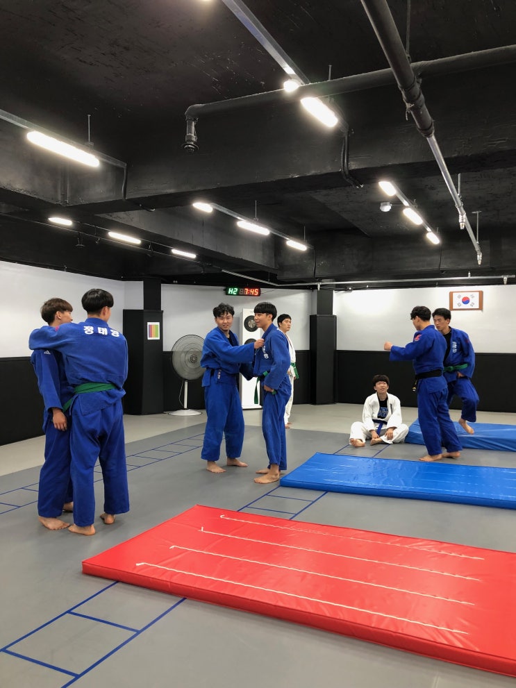  용인대광명유도관 메치기연습