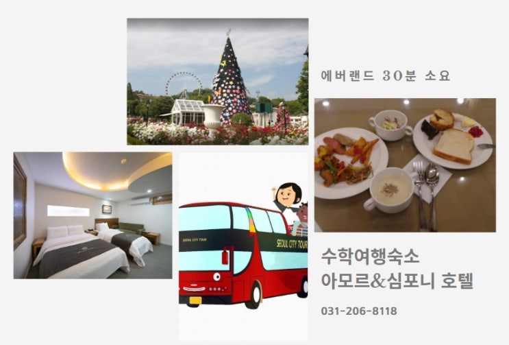  수학여행숙소 / 에버랜드숙박패키지 / 리뉴얼 아모르심포니 / 수원호텔추천