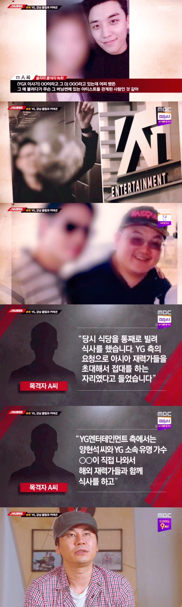  양현석·정마담 의혹→경찰 조사서 “성매매 사실무근” 부인..성접대 의혹 부인한 양현석 전 대표..