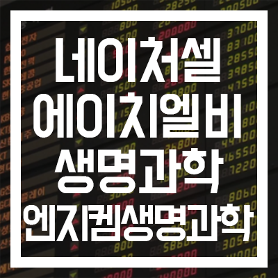  [네이처셀·에이치엘비생명과학·엔지켐생명과학] 왜!? Why!? 하락할까!?