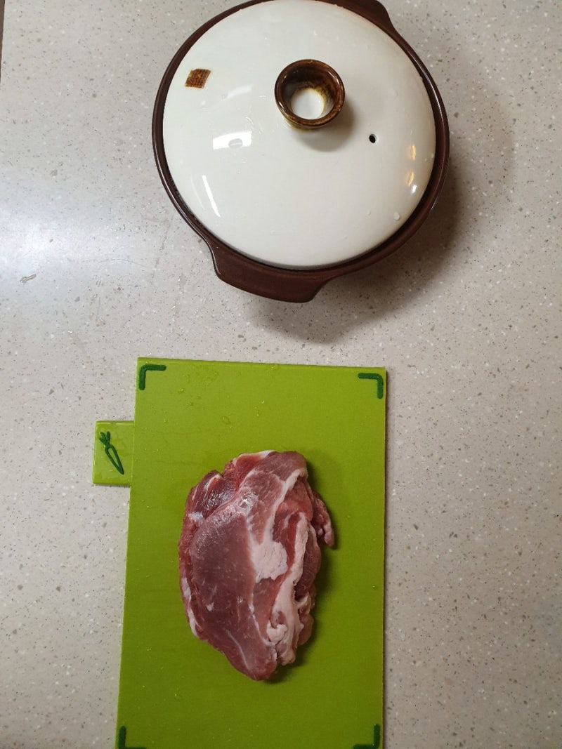 힐링요.은채아빠가 간다! 힐링요 조리기로 돼지수육 쉽게 만드는 법!