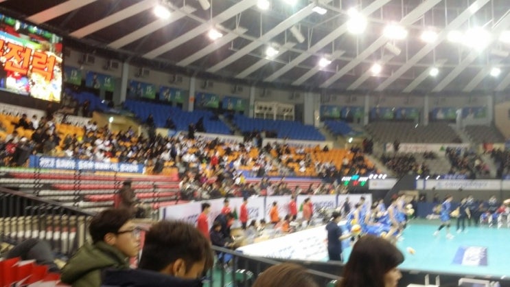  180104 수원체육관 한국전력빅스톰 vs 삼성화재블루팡스 직관