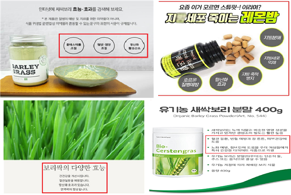  유명 인플루언서 판매 기준규격 위반 9개 제품 회수