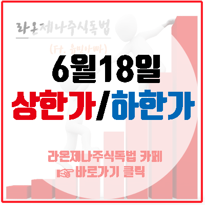 6월18일 상한가!(나노메딕스/평화산업/키위미디어그룹/케이에스피/UCI/한류타임즈)