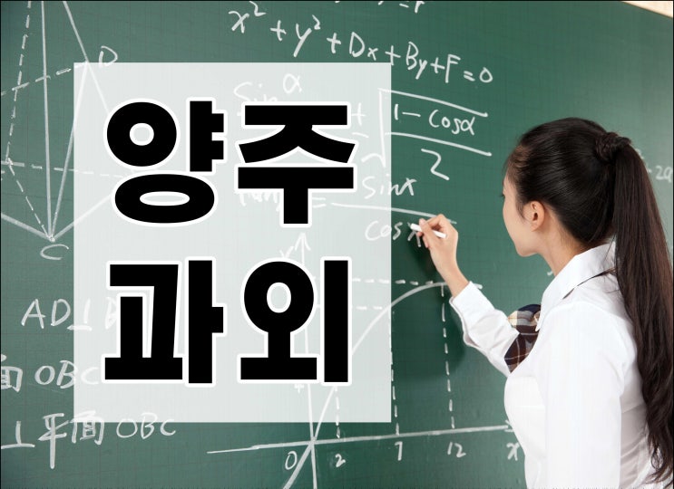  양주 중등과외 회암동 산북동 고등영어과외