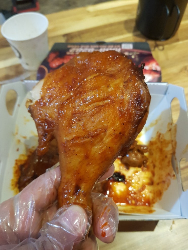  비비큐맛없다고 누가 그랬니? 개꿀맛이었던 순살황금올리브 / 자메이카 통다리구이