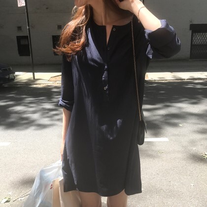  시어드 네이비미니원피스 후기