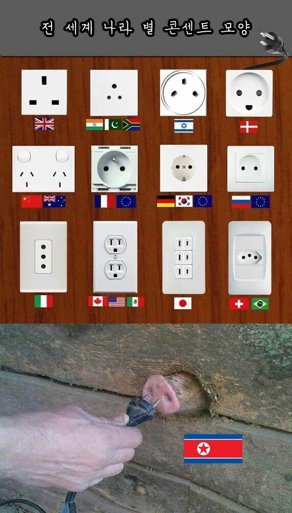 각 나라별 전기 콘덴서 모양