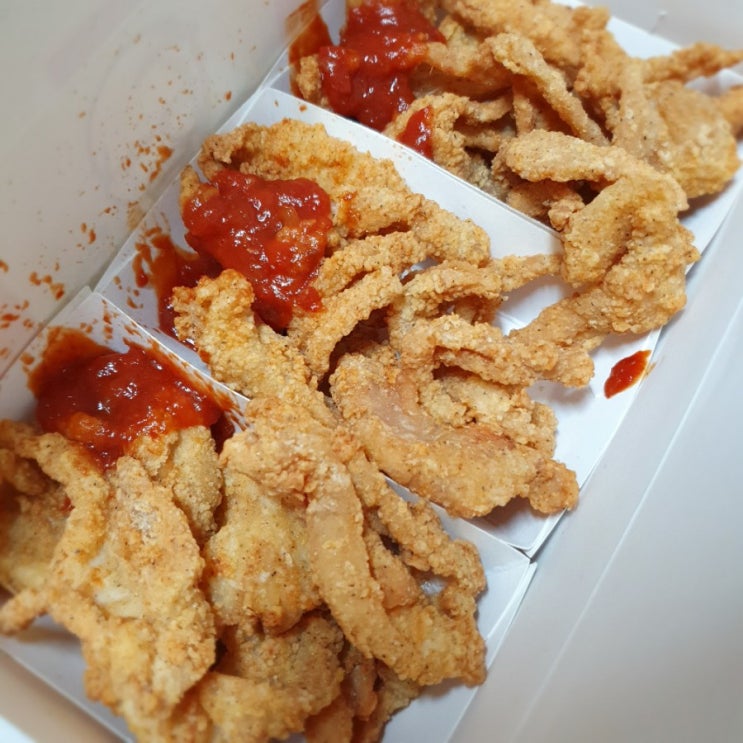  kfc 닭껍질튀김 맛