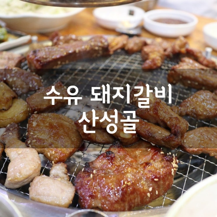  [수유 고기집] 수유 돼지갈비 맛집 산성골에서 맛있는 고기 먹고 왔어요:)