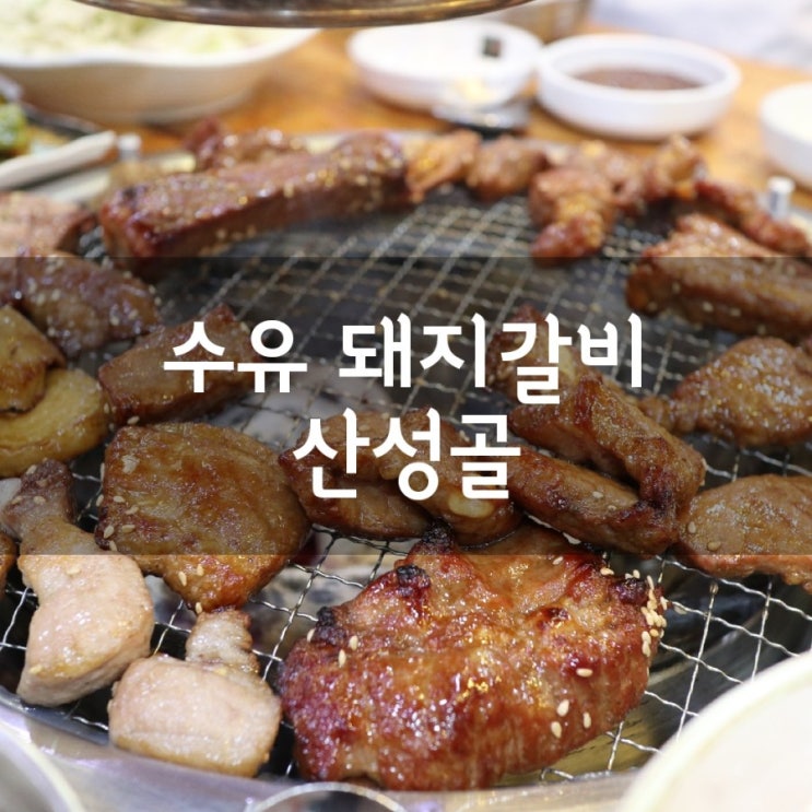 [수유 고기집] 수유 돼지갈비 맛집 산성골에서 맛있는 고기 먹고 왔어요:)