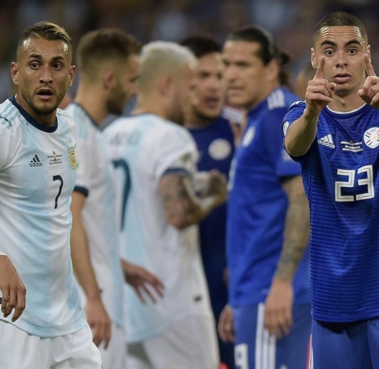 [코파 아메리카] 아르헨티나 vs 파라과이 : 또 못이긴 아르헨티나, 최하위 상태에서 3차전 치른다