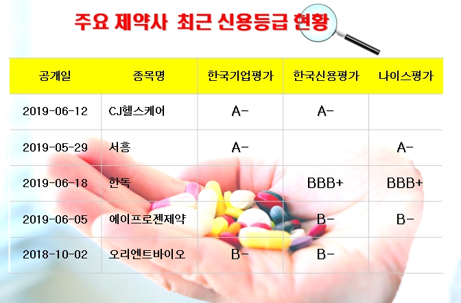 적자 제약사, 신용등급 ‘B’ 받아…재무구조 개선 시급 - 약사신문