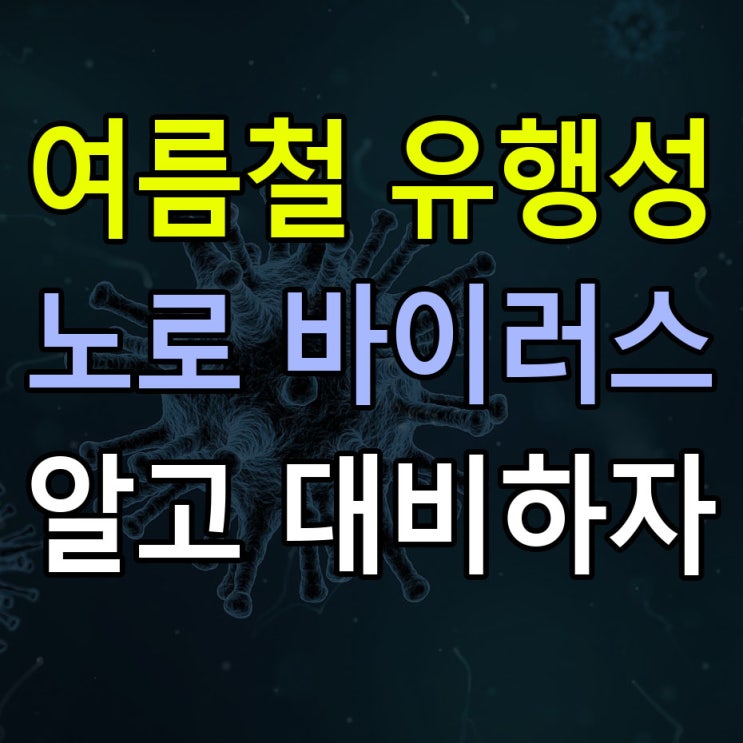  노로 바이러스 주의하세요! 여름철 유행성 장염  노로 바이러스 증상 및 예방하는 방법!