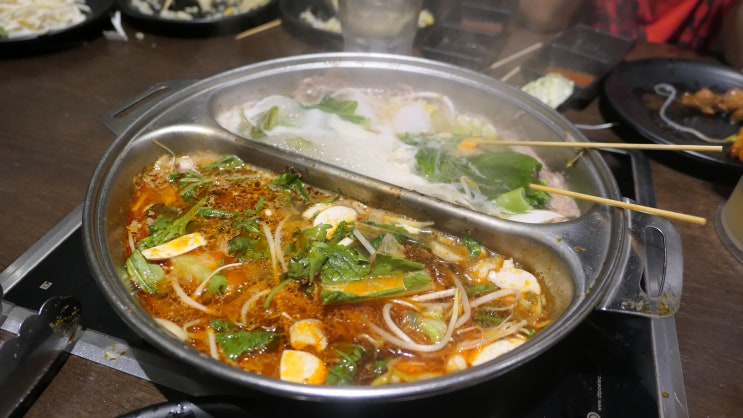  강남 뉴코아 아울렛 맛집::로운 "훠궈육수에 샤브샤브 무한리필!"
