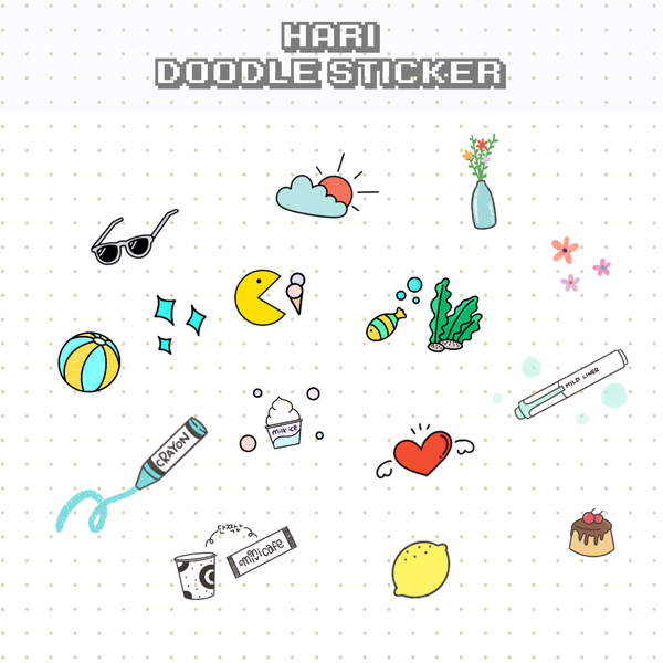 아이패드다이어리  굿노트 스티커 공유 / 귀여운 그림 낙서 아이콘 스티커