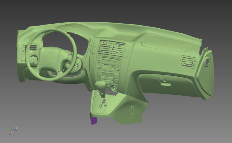 [3D스캔] Handheld 레이저 스캐너 활용 차량 내부 3D스캔 작업사례