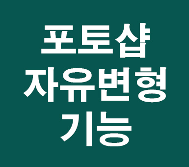 포토샵 cc 자유변형기능 포토샵 cc 자유변형기능