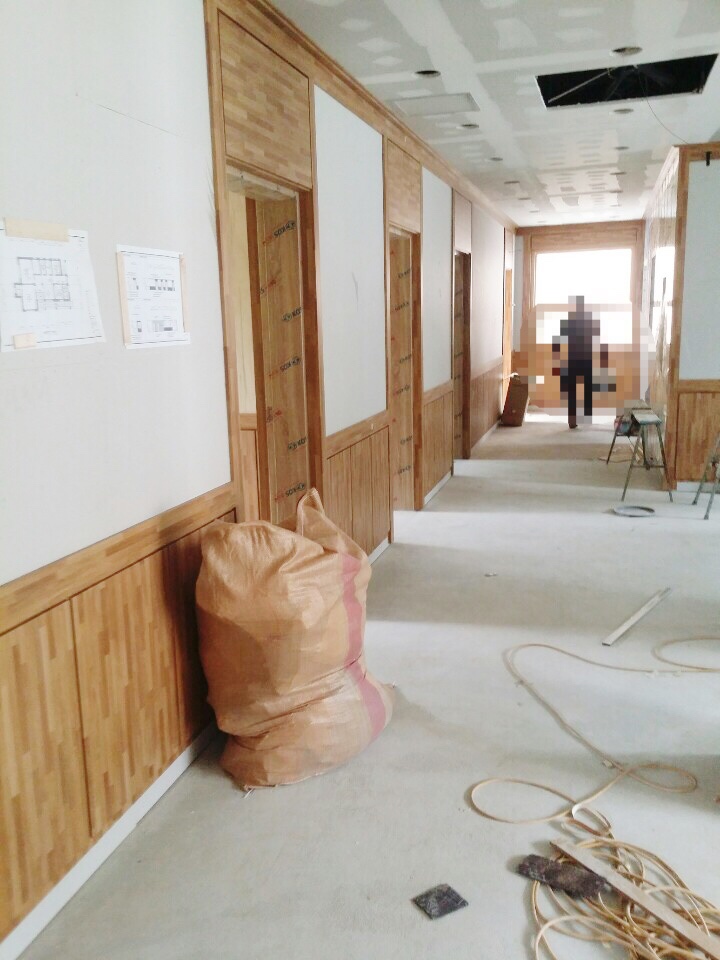  [ 한화인테이어필름 ] 정선중고등학교 체육관 인테리어필름 시트지 시공 / 저렴한비용 리모델링 ️
