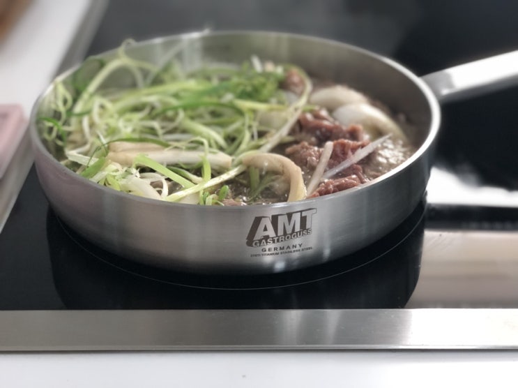  AMT 프로라인 와이드팬, 스테인리스 후라이팬 22cm