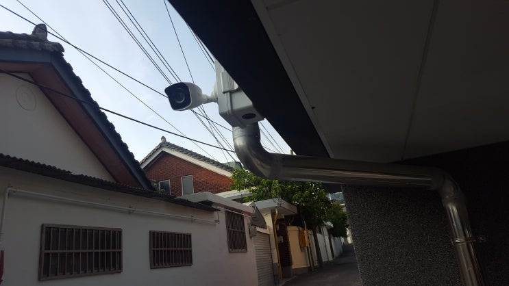  익산 군산 원룸 cctv 시공 출입구 모니터 설치 210만화소  하이크비전 셋팅