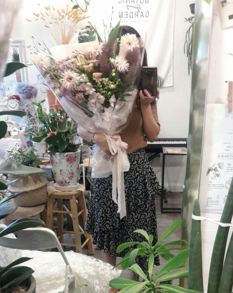  Since1994 꽃에 앉은 나비 - 결혼1주년 기념 꽃다발