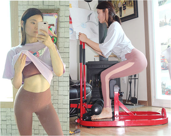  스쿼트머신 효과! 올바른 스쿼트자세 및 전신운동방법 소개 (스쿼트, 런지, 복부운동 etc)