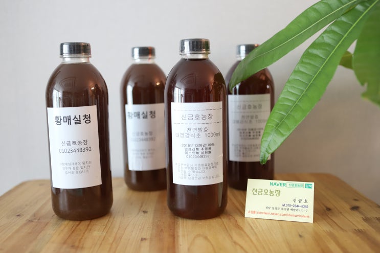  몸에 좋은 감식초와 황매실청 사계절 내내 좋다~