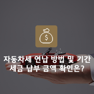  자동차세 연납으로 감면받자! 연납 신청방법 및 기간, 납부 확인하기