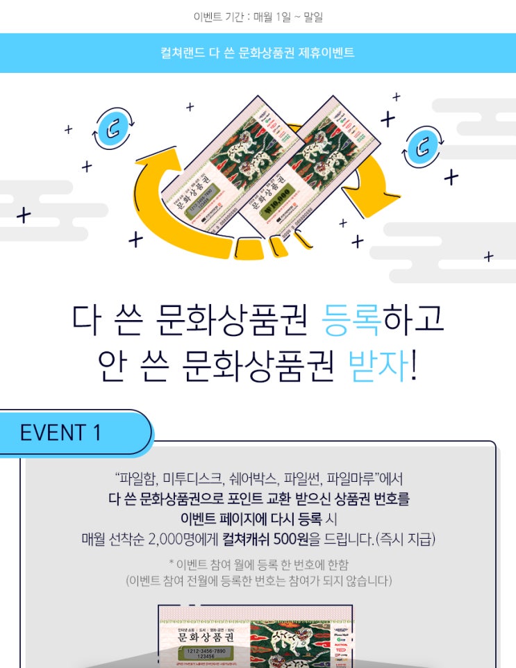 다 쓴 문화 상품권 사용법