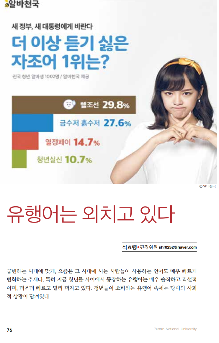 OUTSIDE CAMPUS] 유행어는 외치고 있다 : 네이버 블로그