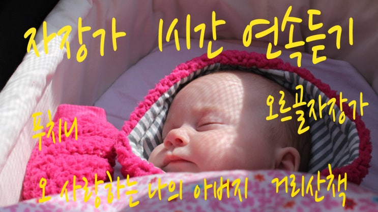  자장가 푸치니 오 사랑하는 나의 아버지 1시간 연속듣기  오르골 자장가  어린이 태교  아기 수면 음악 육아 숙면  아기 태교 자장가  거리산책
