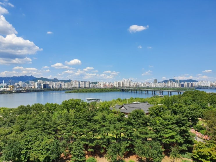  6월 오후의 여의도 한강 뷰