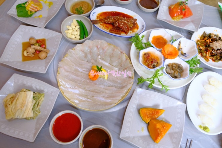  울산 남구 모임 독도가자미, 자연산회 스끼다시 잘나오는곳