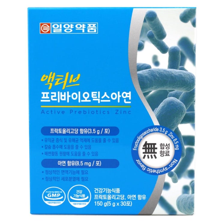  [GOOD] 38% 할인 일양약품 액티브 프리바이오틱스 아연, 5g, 30개