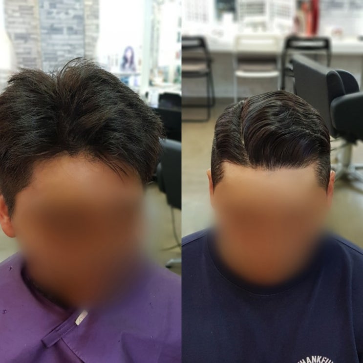  군인 투블럭 뜨는머리 포마드 쉽게 되네?