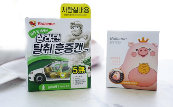  차량냄새제거 불스원 살라딘 훈증캔&폴라프레쉬 방향제로 선택!